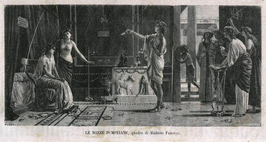  65-Modesto Faustini-Le nozze pompeiane, 1867 